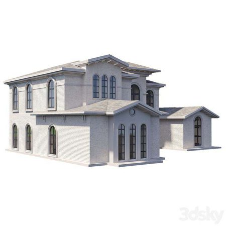 مدل سه بعدی خانه ویلایی Classical house