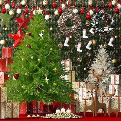 مدل سه بعدی درخت کریسمس Decorative Accessories