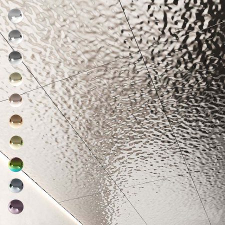 دانلود آبجکت پنل دکوراتیو Decorative steel sheets with water ripples 01