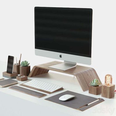آبجکت وسایل میز کار Desktop set iMac & Grovemade