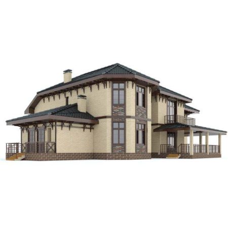 مدل سه بعدی خانه ویلایی Detached house