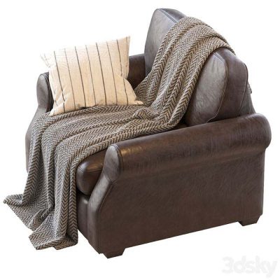 آبجکت صندلی Fremont Roll Arm Upholstered Armchair