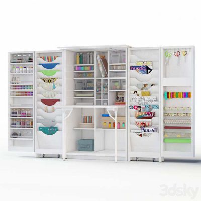مدل سه بعدی فروشگاه لوازم تحریر Hobby cupboard