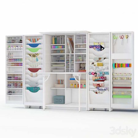 مدل سه بعدی فروشگاه لوازم تحریر Hobby cupboard