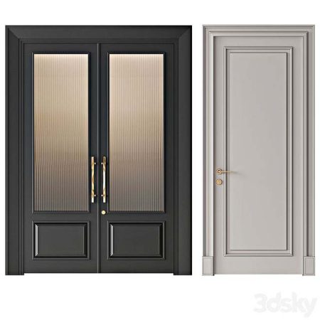 آبجکت درب Interior Doors 011 (classic style)
