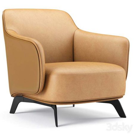 مدل سه بعدی (آبجکت) رایگان صندلی Kaori Poliform Armchair