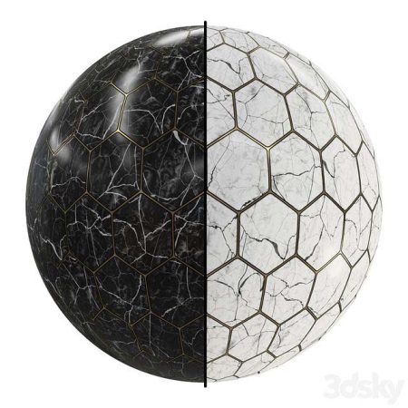 مدل سه بعدی (آبجکت) رایگان کاشی Marble Floor Tile Stone FB1 4K