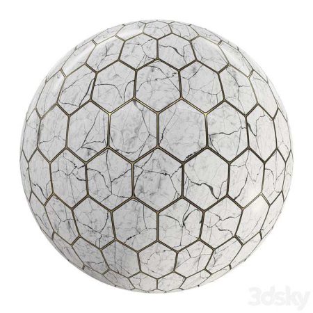 مدل سه بعدی (آبجکت) رایگان کاشی Marble Floor Tile Stone FB1 4K