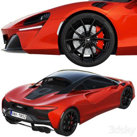 دانلود آبجکت ماشین McLaren Artura 2022 (red)