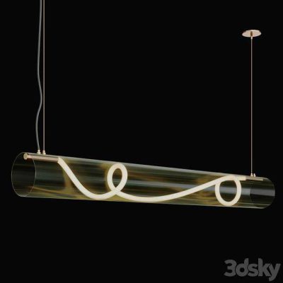 آبجکت لوستر  Luke Lamp Pendant light (Vessel Suspension_5ft) 2lights 5mat 0