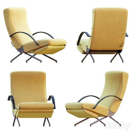 آبجکت صندلی AVE TECNO P40 Lounge Chair by Borsani 1950