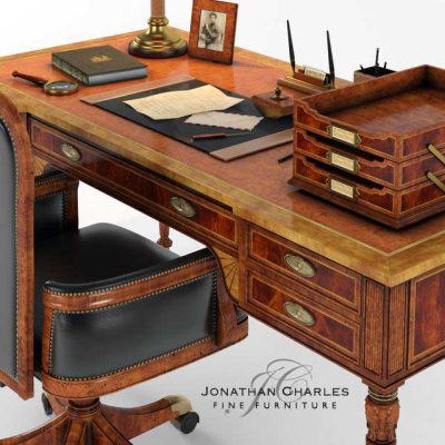 آبجکت میز تحریر Armchair and desk with accessories Jonathan Charles