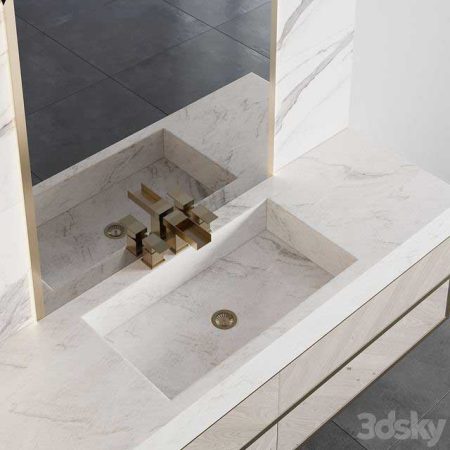 مدل سه بعدی سینک روشویی Bathroom Furniture 36