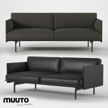 آبجکت مبلمان Muuto outline series sofa 170