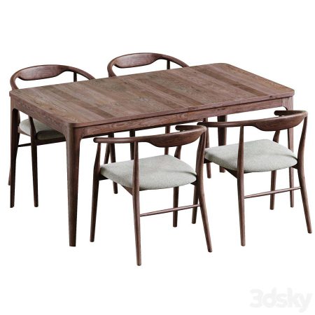آبجکت میز و صندلی New York Table and Turin Chair by deephouse