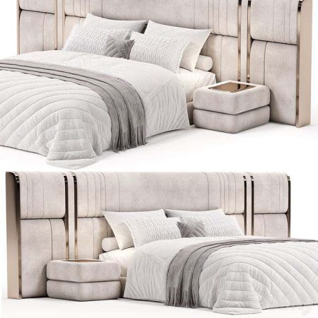 دانلود مدل سه بعدی تخت خواب Nova XL bed by HESSENTIA
