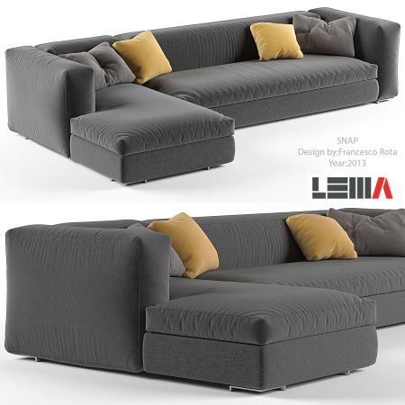 آبجکت مبلمان Snap sofa by Lema