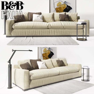 آبجکت مبلمان Sofa B & B Italia Imprimatur with pillows