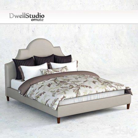 مدل سه بعدی تختخواب کلاسیک Bed DwellStudio Ornate