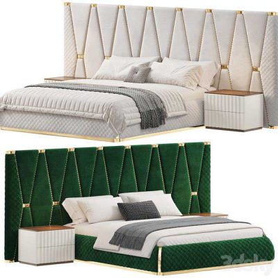 مدل سه بعدی تختخواب Bed Morocco two by Elve luxory