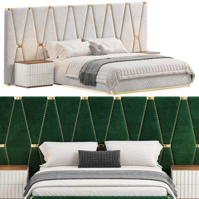 مدل سه بعدی تختخواب Bed Morocco two by Elve luxory