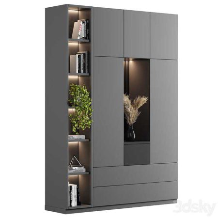 مدل سه بعدی کمد Cabinet With Shelves 27