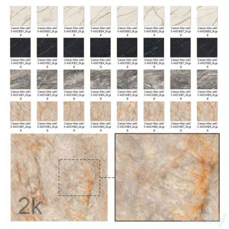 دانلود آبجکت متریال سنگ Caesar Set 25 – Marble BUNDLE – 4 types White, Grey, Beige and Black