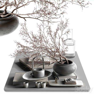 مدل سه بعدی دکوراتیو Decorative Set 067-Japanese Set