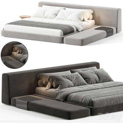 مدل سه بعدی تختخواب Double bed Siena