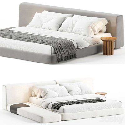 مدل سه بعدی تختخواب Double bed Siena