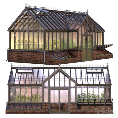 مدل سه بعدی گلخانه English greenhouse TOTLAND 4