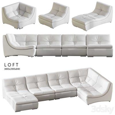 آبجکت مبلمان Estetica Loft sofa