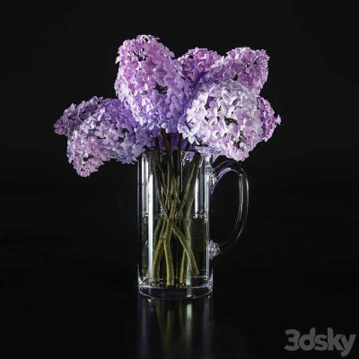 آبجکت گلدان Flower Set 004