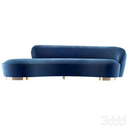 آبجکت مبلمان Freeform curved sofa