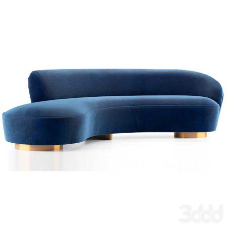 آبجکت مبلمان Freeform curved sofa