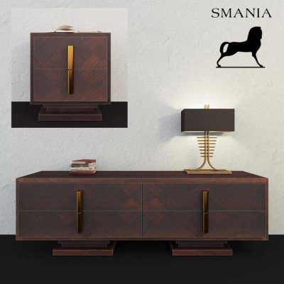 مدل سه بعدی دراور و پاتختی Smania Nestor dresser and nightstand