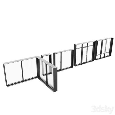 مدل سه بعدی پنجره Stained Glass Windows 1