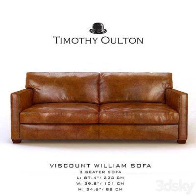 آبجکت مبلمان Viscount William Sofa, Sofa 3-seater