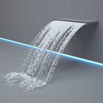 مدل سه بعدی آبریز Waterfall for swimming pools