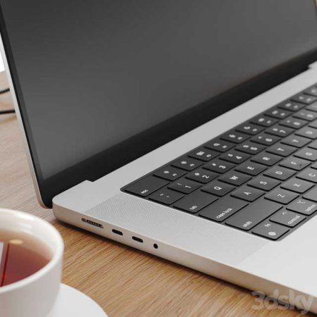 آبجکت میز کار Workplace 2 with Macbook Pro 2021 16