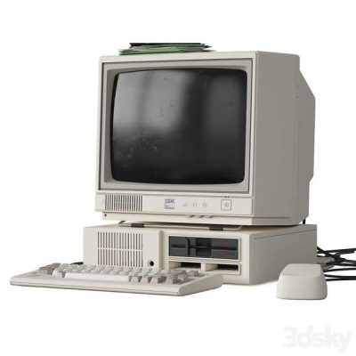 آبجکت کامپیوتر IBM PCjr, monitor vintage