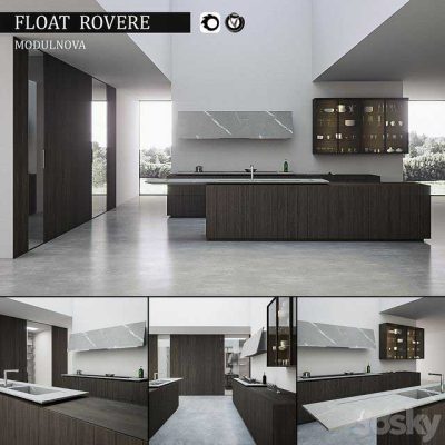 مدل سه بعدی آشپزخانه Kitchen Float Rovere