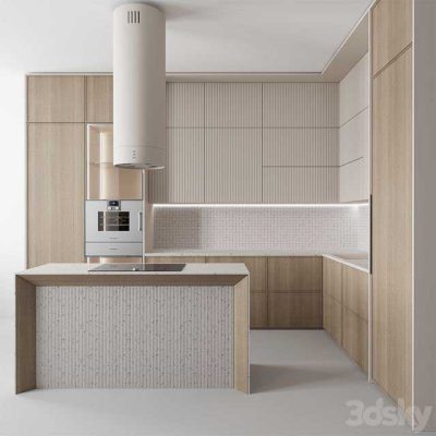 مدل سه بعدی آشپزخانه Kitchen no. 83