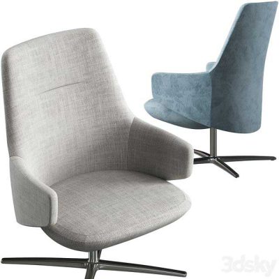 آبجکت صندلی اداری Lounge armchair LD Seating Melody ML-L