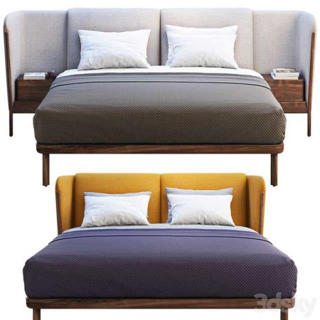 مدل سه بعدی تختخواب Low dubois bed