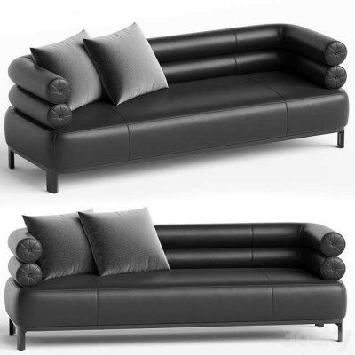 آبجکت مبلمان Lucy Leather Sofa