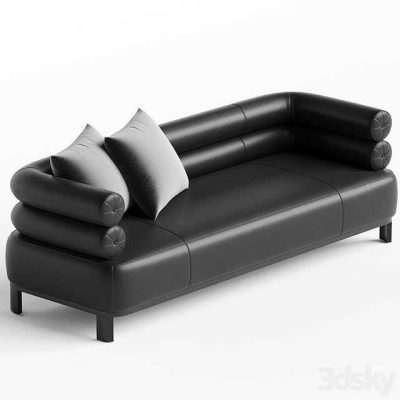 آبجکت مبلمان Lucy Leather Sofa