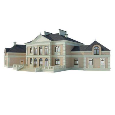 مدل سه بعدی خانه ویلایی Mansion